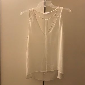 Sheer white top
